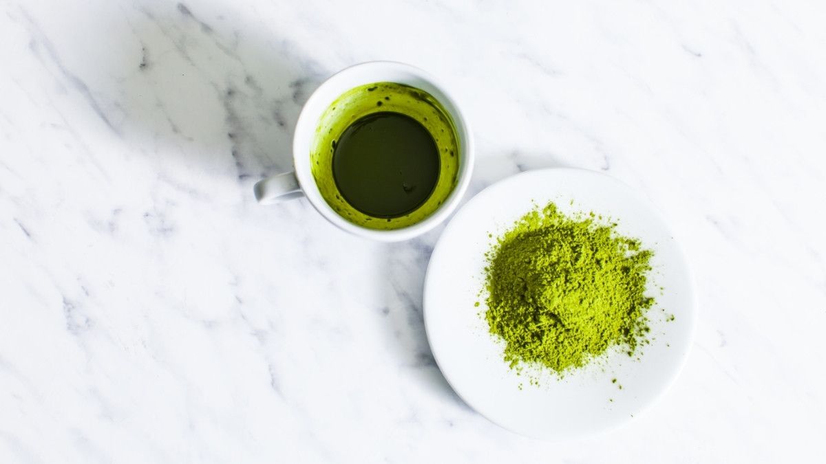 Green tea matcha plant