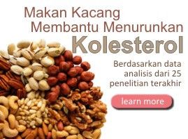 Makan Kacang Turunkan Kadar Kolesterol