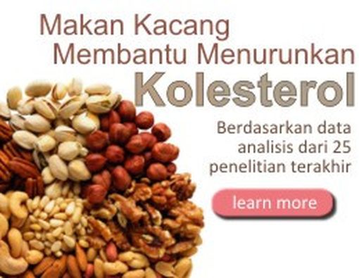 Makan Kacang Turunkan Kadar Kolesterol