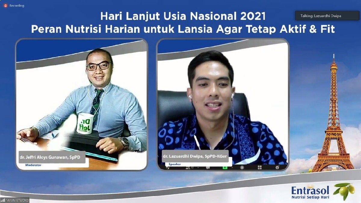 Jaga Kesehatan Lansia, Cukupi Kebutuhan Nutrisi dan Hidup Aktif