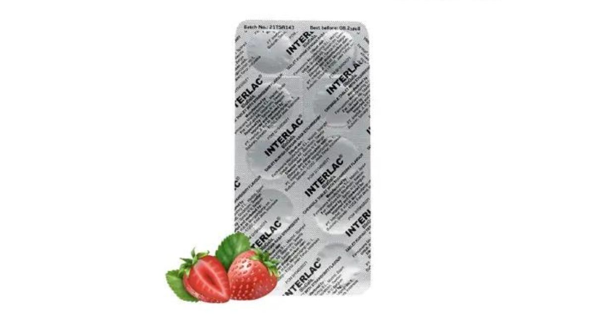 INTERLAC CHEW STRAWBERRY 10 TAB