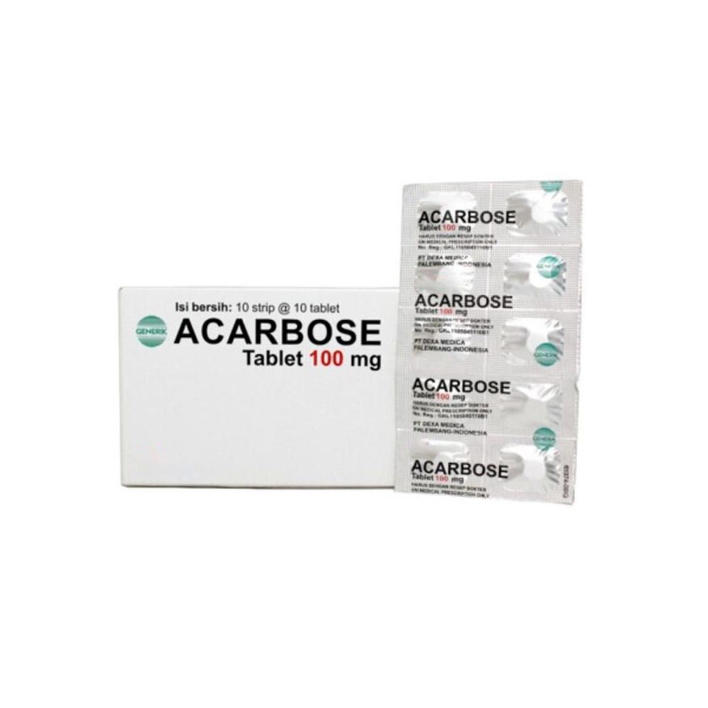 Acarbose 100 mg Tablet