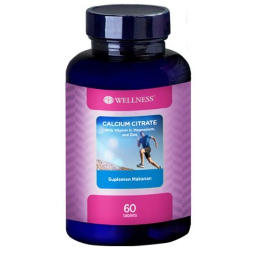 Wellness Calcium Citrate With Vitamin D, Magnesium, and Zinc Tablet isi 120