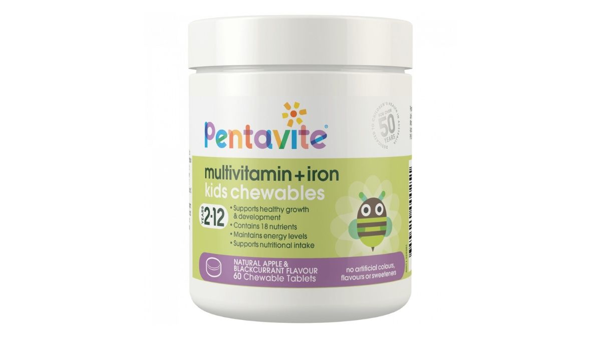 Pentavite Multivitamin + Iron Kids Chewables