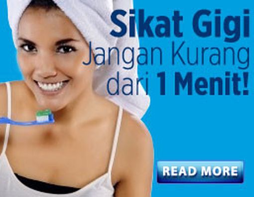 Sikat Gigi Jangan Kurang Dari 1 Menit!