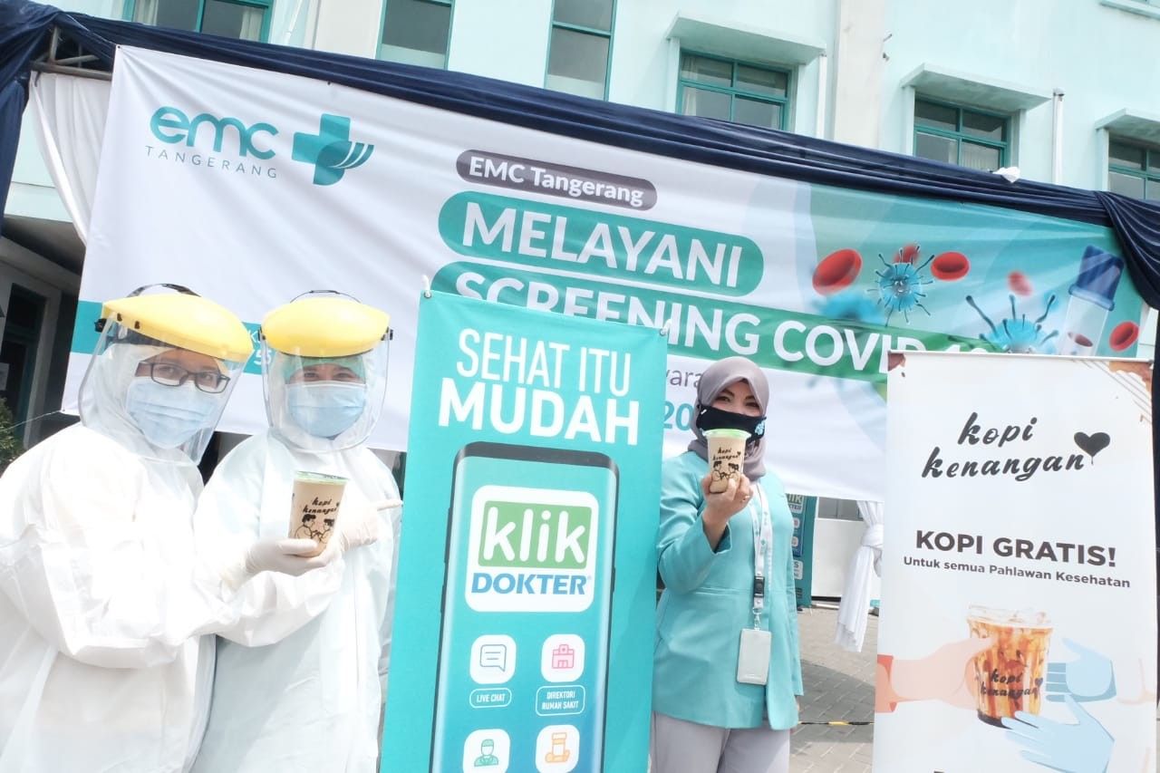 Dukung Program Rapid Test KlikDokter,  Kopi Kenangan Donasi Kopi Sebulan Penuh