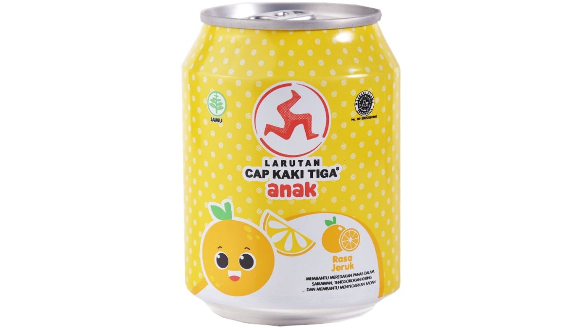 Larutan Cap Kaki Tiga Anak Jeruk 250 ML