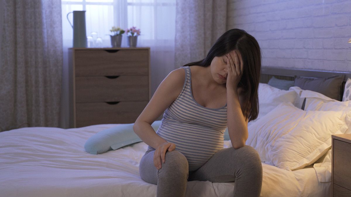 Ilustrasi Insomnia pada Ibu Hamil