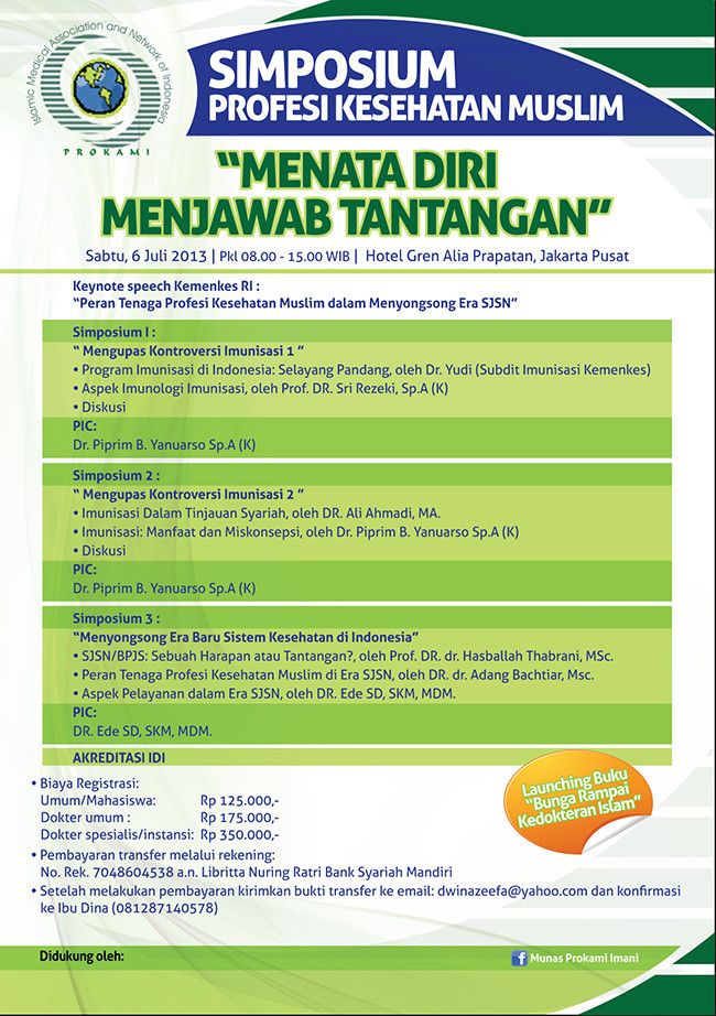 Simposium PROKAMI - 'Menata Diri Menjawab Tantangan'