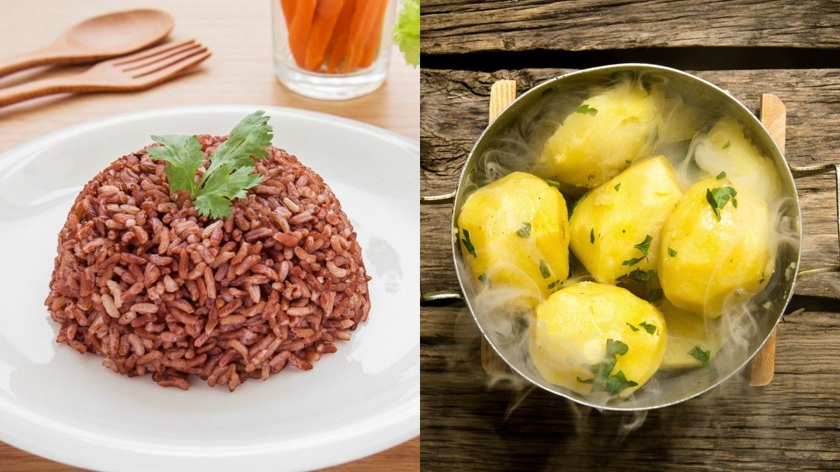 Nasi Merah dan Kentang Rebus, Mana yang Lebih Baik untuk Diet?