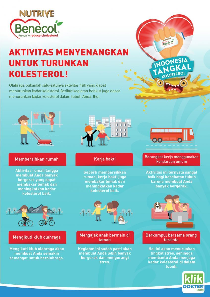 Aktivitas Menyenangkan untuk Turunkan Kolesterol