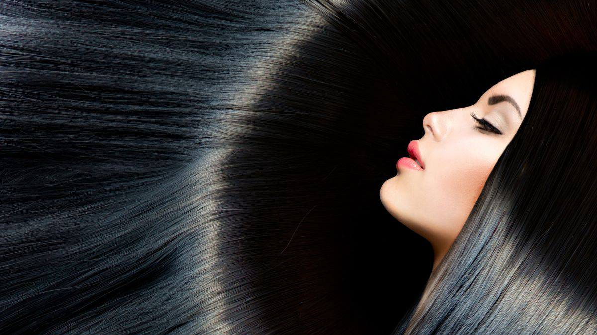 Membuat Rambut Tampak Hitam Berkilau