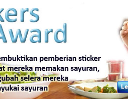 Sticker Membantu Anak Makan Sehat