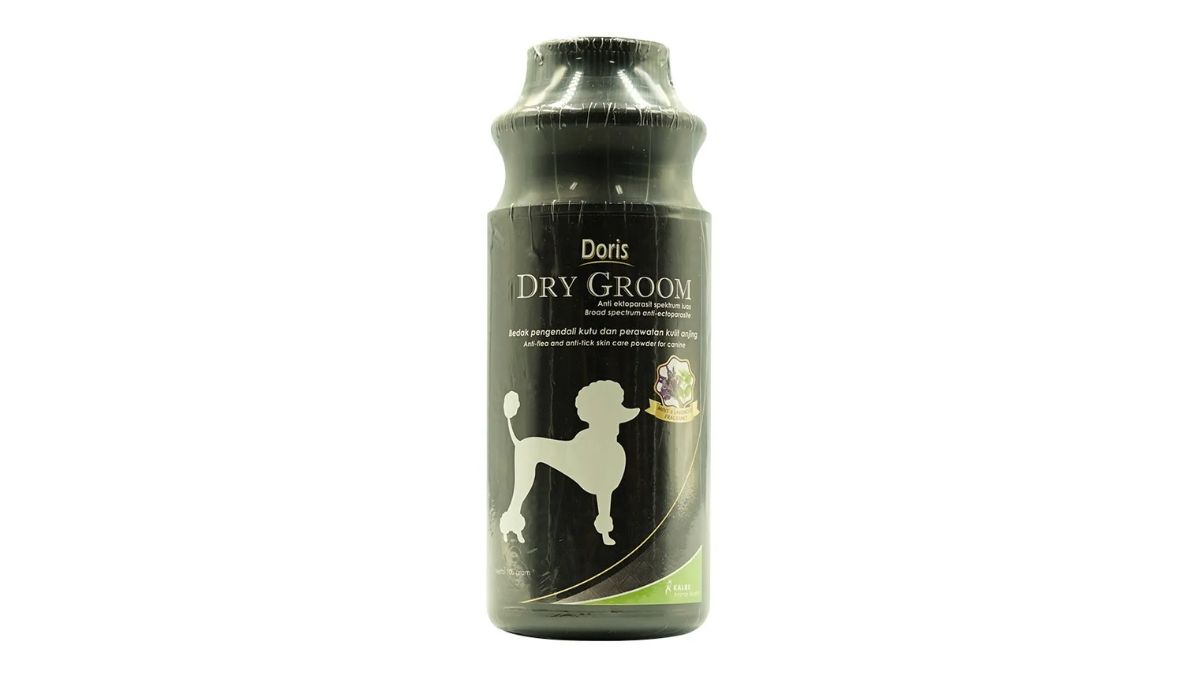 2. Doris Dry Groom 100 gr - Bedak Anjing