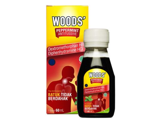Woods Peppermint Antitussive 60 mL -  Manfaat, Dosis, dan Efek Samping